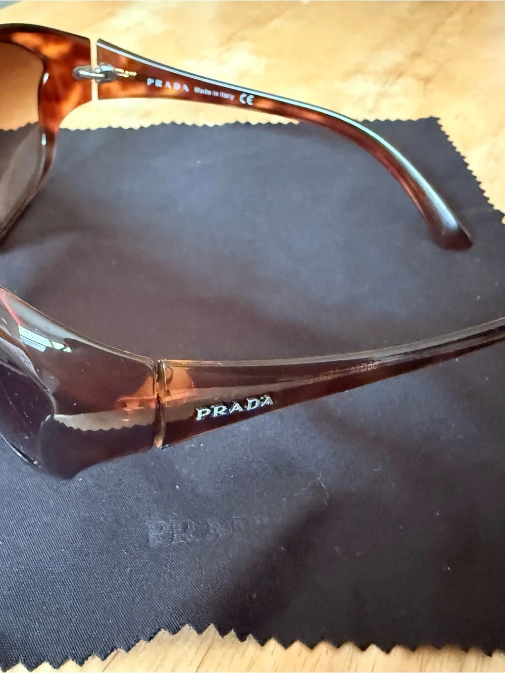 Unisex  Brown Tinted Prada Sunglasses